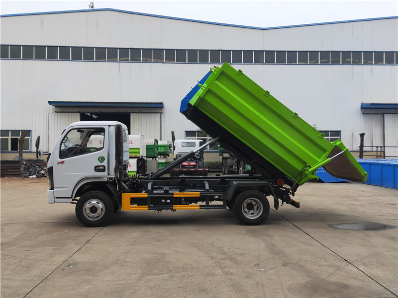 藍(lán)牌車廂可卸式5方糞污運輸車